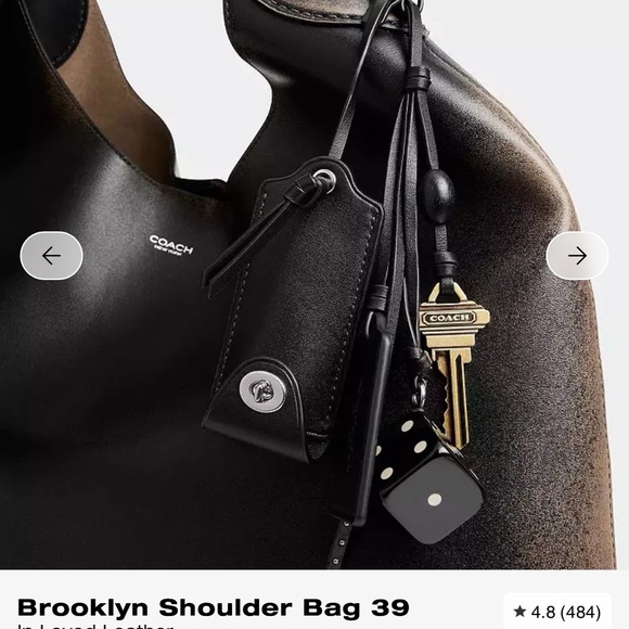 Coach Black and Brown Leather Shoulder Bag - Picture 2 of 16